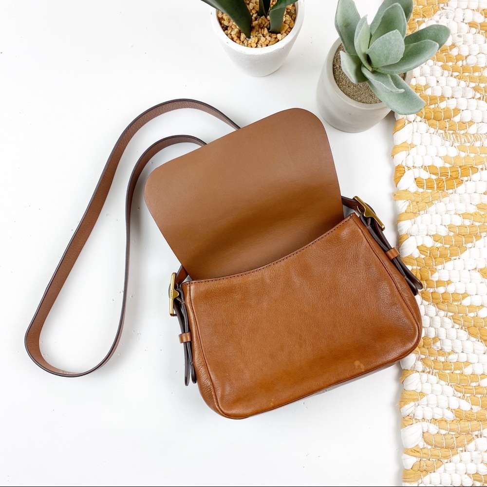 Fossil Harper Small Cross Body Bag Brown Cow Hide - Picture 3 of 8